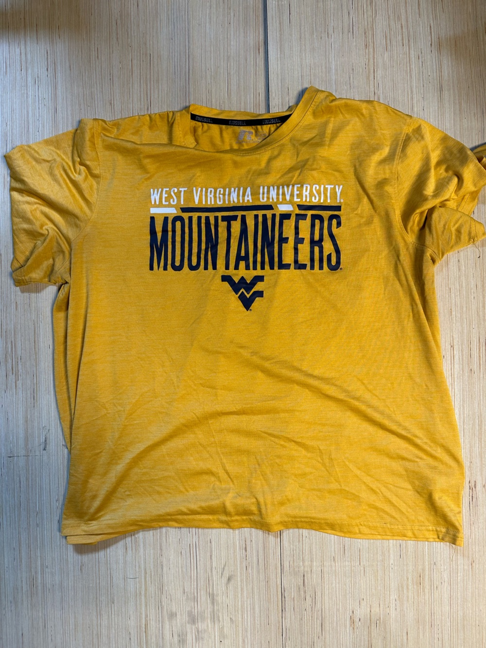 Russell Athletic West Virginia University Mountaineers Gold T-Shirt